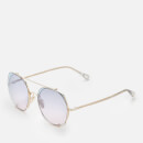 Chloé Women's Demi Aviator Sunglasses- Gold/Blue