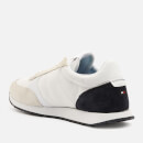 Tommy Hilfiger Men's Lo Mix Stripes Running Style Trainers - White