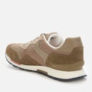 Tommy Hilfiger Men's Seasonal Mix Sustainable Retro Running Style Trainers - Army Green