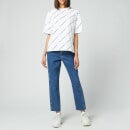 Calvin Klein Jeans Women's Logo Aop T-Shirt - Logo AOP White