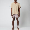 Frescobol Carioca Men's Copacabana Tailored Shorts - Navy/Terracota/Offwhite - W30