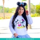 Disney Sweatshirt Baiser Minnie et Mickey - Blanc