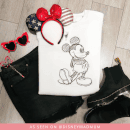 Disney Sweatshirt Dessin Mickey - Blanc