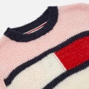 Tommy Hilfiger Girls' Flag Jumper - Delicate Pink - 8 Years