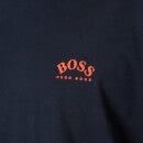 BOSS Athleisure Men's Curved Logo T-Shirt - Bright Blue