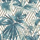 Forage Teal Wallpaper  Cheap Wallpaper - B&M