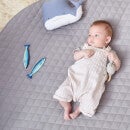 The Little Green Sheep Quilted Baby Playmat - Grey