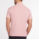 Barbour Men's Tartan Pique Polo Shirt - Faded Pink - S