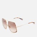 Chloé Women's Hannah Square Sunglasses - Gold/Brown