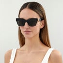 Balenciaga Women's - Cat Eye Acetate Sunglasses - Black/Gold