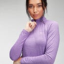 MP Women's Performance Training 1/4 Zip Top - Deep Lilac Marl with White Fleck - XS