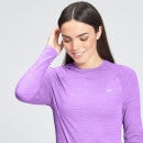 MP Women's Performance Long Sleeve Training T-Shirt - Deep Lilac Marl with White Fleck