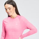 MP Women's Performance Long Sleeve Training T-Shirt - Candyfloss Marl with White Fleck - S