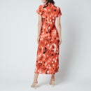 RIXO Women's Pepper Dress - Mono Sea Life Coral