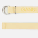 Ganni Women's Webbing Belt - Pale Banana