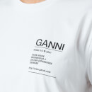 Ganni Women's Basic Cotton Jersey T-Shirt - White
