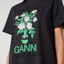 Ganni Women's Basic Cotton Jersey T-Shirt - Phantom