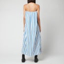Ganni Women's Stripe Cotton Dress - Daphne - EU38/UK10