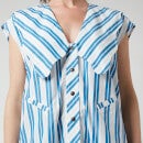 Ganni Women's Oversized Sleeveless Shirt - Daphne - S/M