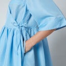 Ganni Women's Crispy Tafetta Dress - Airy Blue - XXS/XS