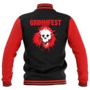 Grimmfest Logo Varsity Jacket - Red/Black