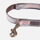 Barbour Reflective Tartan Dog Collar - Taupe/Pink Tartan - S