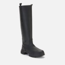 Ganni Women's Recycled Rubber Knee High Boots - Black - UK 3