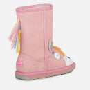 EMU Australia Toddlers' Magical Unicorn Sheepskin Boots - Pale Pink - UK 7 Toddler