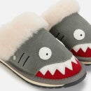 EMU Australia Kids' Shark Slippers - Charcoal - UK 9 Kids