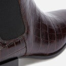 Vagabond Women's Marja Embossed Leather Western Boots - Brown