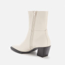 Vagabond Women's Alina Leather Heeled Boots - Off White