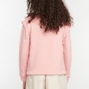 Barbour Girls' Otterburn Frill Sweatshirt - Secret Pink - L (10-11 Years)