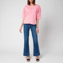 See By Chloé Women's Dyed Denim Top - Juicy Pink