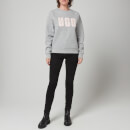 UGG Women's Madeline Fuzzy Logo Crewneck Sweatshirt - Grey/Sonora - XS