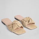 BY FAR Women's Lima Suede Mules - Cappuccino - UK 3