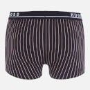 BOSS Bodywear Men's 3 Pack Stripe Trunk Boxers - Multi