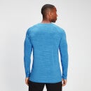 MP Ανδρική μακρυμάνικη μπλούζα επιδόσεων - Bright Blue Marl - XS