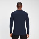 Camiseta de manga larga Performance para hombre de MP - Azul oscuro jaspeado - M