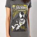 Venom Comic Women's T-Shirt Dress - Black Acid Wash