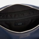 BOSS Men's Belt Bag in Printed Italian Leather - Navy