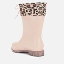 Mini Melissa Kids' Rain Boots Print - Blush Glitter - UK 2 Kids