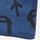 KENZO Women's Arc Clutch On Strap Bag - Blue