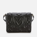 Love Moschino Women's Quilted Flap Shoulder Bag - Black