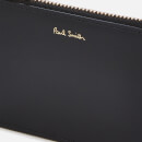PS Paul Smith Men's Multi Stripe Zip Wallet - Black