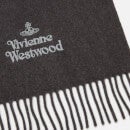 Vivienne Westwood Women's Embroidered Lambswool Scarf - Anthracite Melange