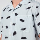 Ted Baker Men's Sourdo Brush Stroke Short Sleeve Shirt - Light Blue - 2/S