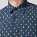 Ted Baker Men's Ginton Diamond Gio Short Sleeve Shirt - Navy - 2/S