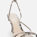 Ted Baker Women's Tefflop Snake Print Strappy Heeled Sandals - Grey