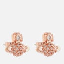 Vivienne Westwood Women's Donna Bas Relief Earrings - Pink Gold White CZ