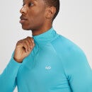 Męska bluza z suwakiem ¼ z kolekcji Training MP – Aqua - XL